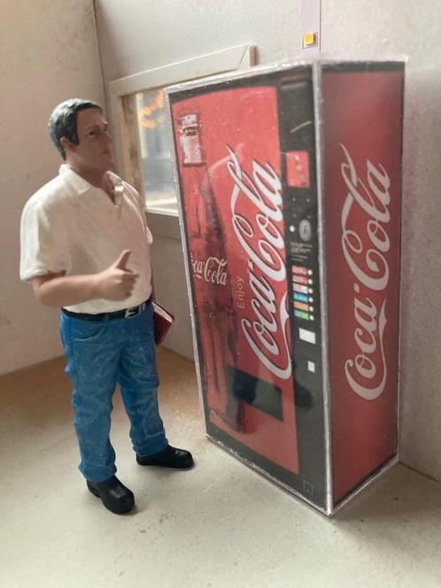 Coca Cola automaat voor diorama 1:18, Hobby en Vrije tijd, Modelbouw | Figuren en Diorama's, Nieuw, 1:50 of kleiner, Verzenden