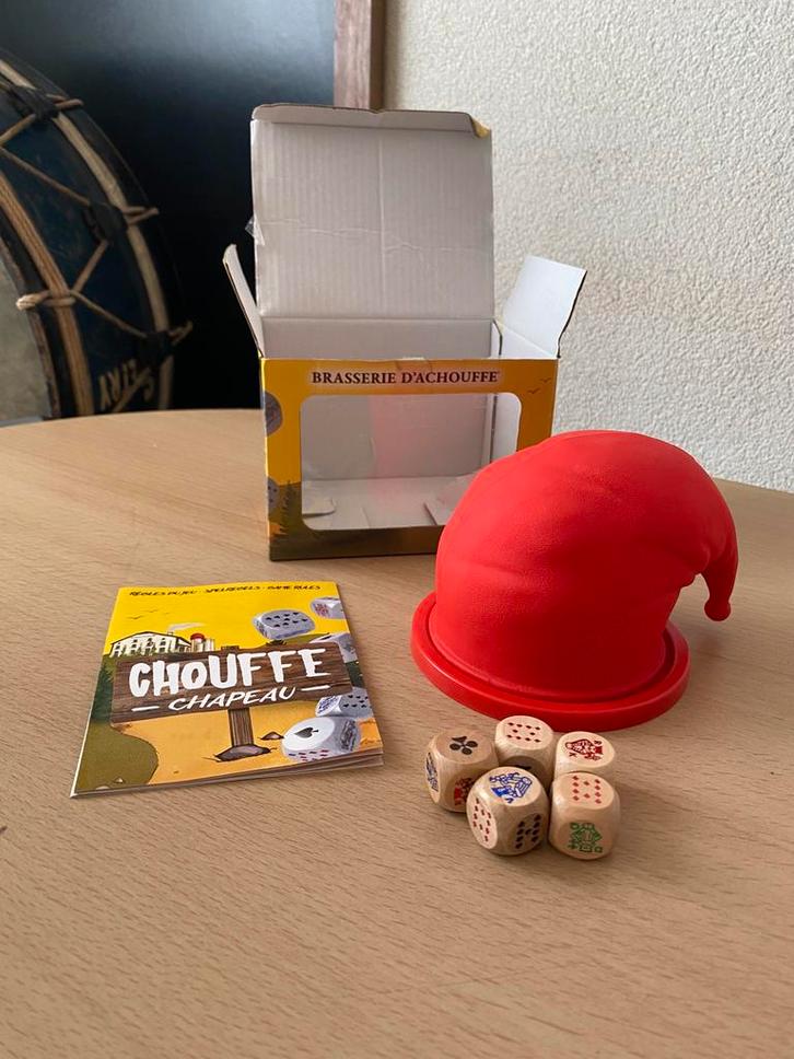 La Chouffe Chapeau Dobbelspel, Verzamelen, Biermerken, Zo goed als nieuw, Overige merken, Ophalen of Verzenden