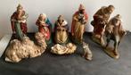 Zeven stuks restant kerststal beelden, Ophalen of Verzenden, Gebruikt, Dier