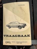 Vraagbaak opel ascona manta 1975-1978, Auto diversen, Ophalen of Verzenden