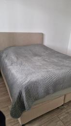 IKEA bed Boxspring 160x200, Ophalen, Gebruikt, Beige, Tweepersoons