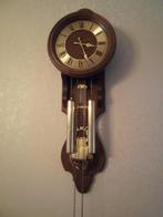 werkende wandklok hangklok eiken hout klok, Ophalen, Gebruikt, Analoog, Wandklok