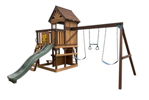 Speeltoestel Tijger | met glijbaan, speelhuisje, schommel en, Kinderen en Baby's, Speelgoed | Buiten | Speeltoestellen, Zo goed als nieuw