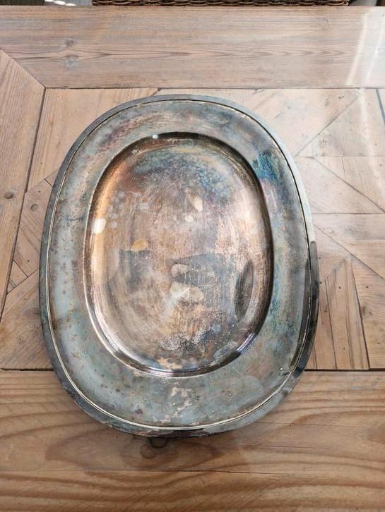 Antieke Verzilverde Wilkens Dienschaal, Antiek en Kunst, Antiek | Schalen, Ophalen of Verzenden