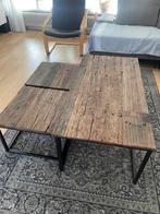Tropische hardhouten salontafel, Ophalen, 100 tot 150 cm, 50 tot 100 cm, Zo goed als nieuw