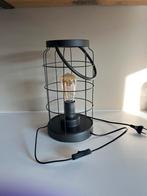Mooie zwarte metalen lamp, Ophalen of Verzenden, Gebruikt, Metaal, Minder dan 50 cm