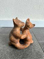 Antiek Mexicaans Handgemaakt Honden Sculptuur, Ophalen of Verzenden