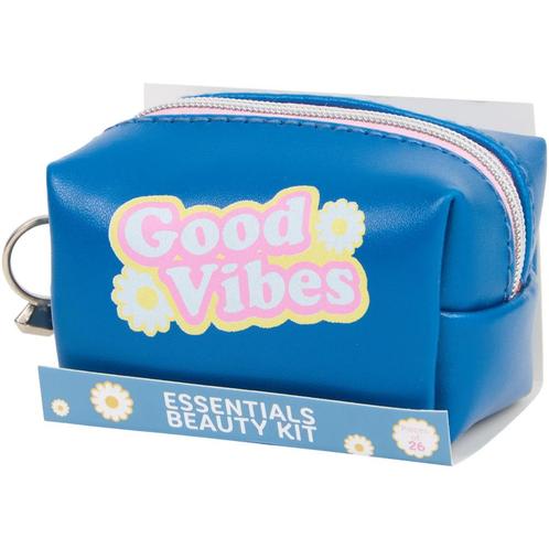 Mini- Verzorgingsetui | 8,5 x 5,5 x 6 cm | 26-delig | Nieuw!, Sieraden, Tassen en Uiterlijk, Beautycases, Nieuw, Softcase, Blauw