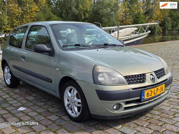 Renault Clio 1.4-16V Expression uniek km org nl auto elektri, Auto's, Renault, Bedrijf, Te koop, Clio, ABS, Airbags, Boordcomputer