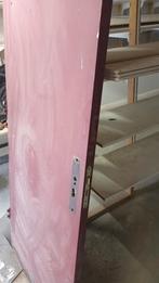 Massieve houten buitendeur/garagedeur - 211x83 cm, Ophalen, Gebruikt, 80 tot 100 cm, Garagedeur