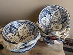 Schalen marokkaans aardewerk blauw wit, Nieuw, Ophalen of Verzenden, Schaal of Schalen, Overige stijlen
