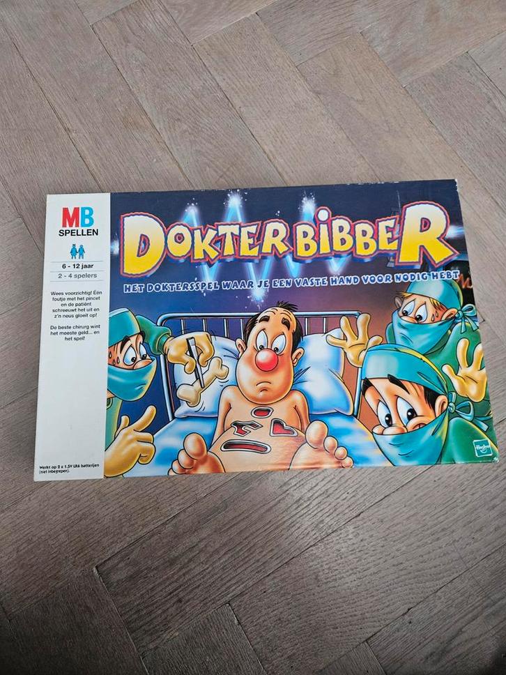 Dokter Bibber - Het Doktersspel, Hobby en Vrije tijd, Gezelschapsspellen | Bordspellen, Gebruikt, Een of twee spelers, Drie of vier spelers