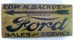 Handgeschilderd vintage bord / Ford / Sales and Service, Ophalen of Verzenden, Zo goed als nieuw, Auto's