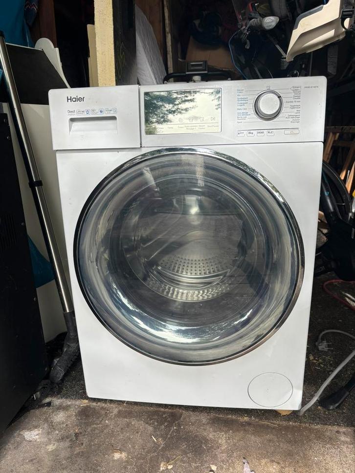 Wasmachine Haier HW80-B14876, Witgoed en Apparatuur, Wasdrogers, Zo goed als nieuw, Overige typen, Voorlader, 6 tot 8 kg, 85 tot 90 cm