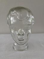 Vintage jaren ‘70 transparant glazen hoofd, jongenskop, kind, Antiek en Kunst, Antiek | Glas en Kristal, Ophalen of Verzenden