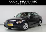 BMW 5 Serie 523i High Executive | Memory | Clima | Navi | Tr, Achterwielaandrijving, Zwart, 2497 cc, Blauw