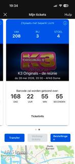 K3 Originals-de Reünie 28 mei 2026 - AFAS DOME Antwerpen, Tickets en Kaartjes, Twee personen, Mei, Toneel