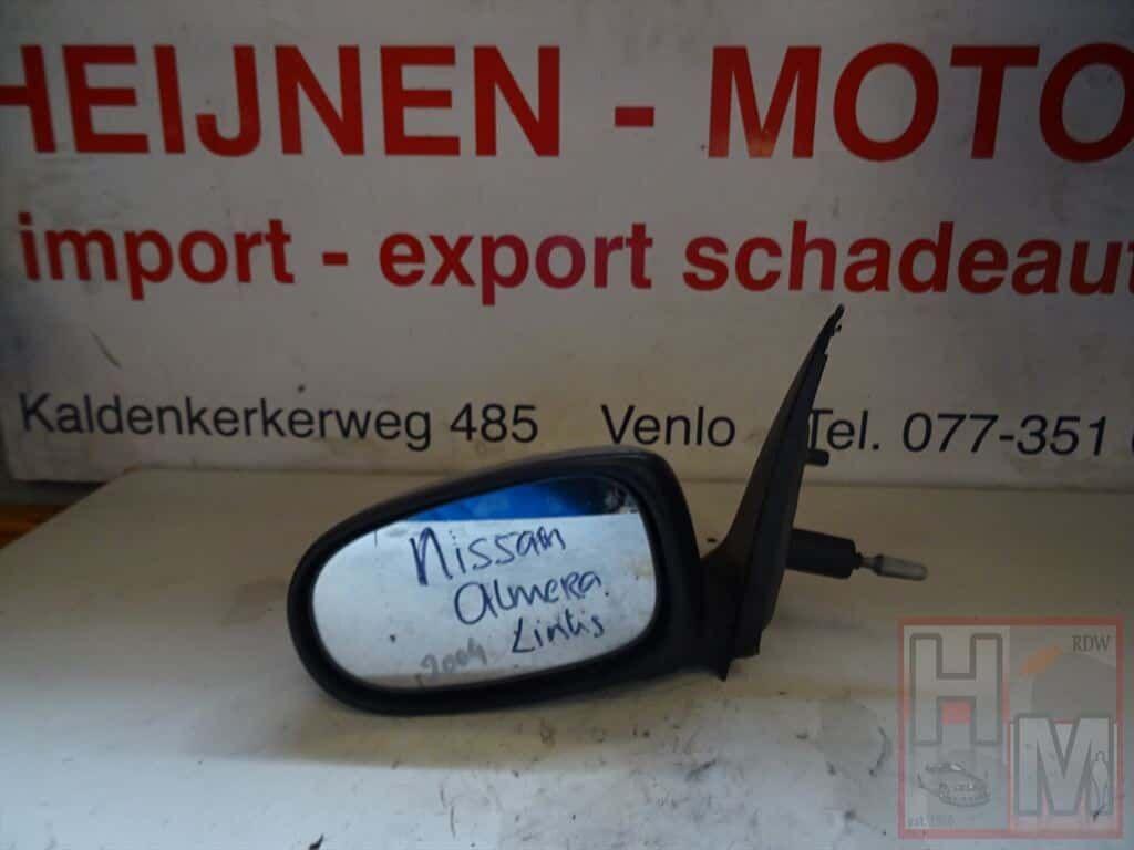 Nissan Almera Spiegel Links 2000 - 2006 Goud manueel, Auto-onderdelen, Spiegels, Ophalen of Verzenden