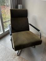 Vintage Harvink draaifauteuil olijfgroen, Ophalen, Gebruikt, 75 tot 100 cm, Stof