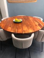 Mango houten tafelblad, 100 tot 150 cm, 100 tot 150 cm, Rond, Gebruikt