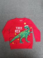 Primark kersttruitje rood met dino motief maat 104 ZGAN, Trui of Vest, Ophalen of Verzenden, Zo goed als nieuw, Primark