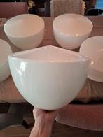 Set Antieke/Vintage Gispen Hanglampen, Ophalen, Glas, Minder dan 50 cm