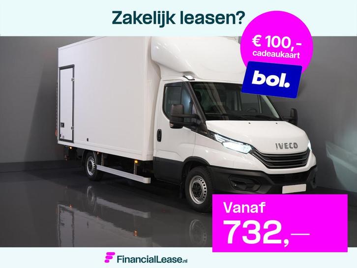 Iveco Daily 35S18HV 3.0 Aut. ZF BPM VRIJ! Bakwagen Laadklep/, Auto's, Bestelauto's, Bedrijf, Lease, Financial lease, ABS, Adaptive Cruise Control