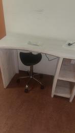 Steigerhouten Nageltafel met Afzuiging en Kruk, Huis en Inrichting, Ophalen of Verzenden, Gebruikt