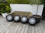 Stalen velgen met winterbanden VW Passat 16 inch, Auto-onderdelen, Banden en Velgen, Ophalen, Velg(en), 16 inch, Winterbanden