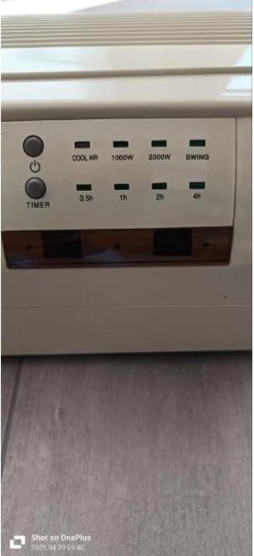 Wandverwarmingsunit + Afstandsbediening 2000W KPT 2000A  beschikbaar voor biedingen