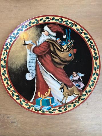 Kerstborden - Keramiek - Kerstman beschikbaar voor biedingen