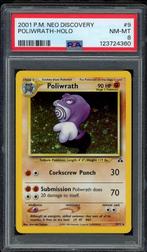 Poliwrath Holo PSA 8 - 9/75 - Neo Discovery 2001