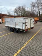 Dubbelasser kiep aanhanger, Auto diversen, Aanhangers en Bagagewagens, Ophalen, Zo goed als nieuw
