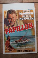 filmaffiche Steve McQueen Papillon 1973 filmposter, Rechthoekig Staand, Ophalen of Verzenden, Zo goed als nieuw, A1 t/m A3