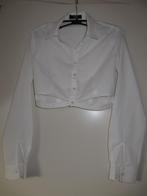 Cropped blouse Bershka maat XS. Nieuw!, Wit, Zo goed als nieuw, Maat 34 (XS) of kleiner, Bershka