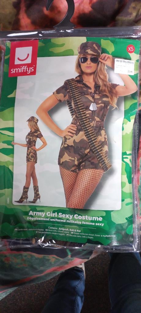 Leger jumpsuit voor dames XS met petje, Kleding | Dames, Ophalen, Carnaval, Zo goed als nieuw, Kleding