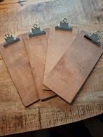 4 Scorebord plankjes - Houten klembord, Ophalen of Verzenden