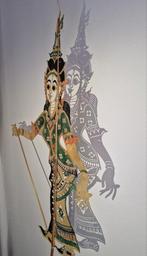 Wajang kulit schaduwpop (groot), Thailand, Ophalen of Verzenden, Zo goed als nieuw