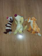 3 knuffels Ice Age 3 NIEUW!, Ophalen of Verzenden, Overige figuren, Nieuw, Knuffel