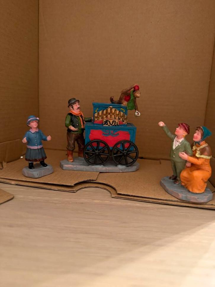 Lemax Vintage Draaiorgel Beeldjes Set, Diversen, Kerst, Zo goed als nieuw, Ophalen of Verzenden
