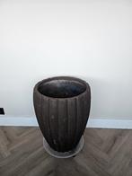 Bloempot, Tuin en Terras, Rond, Zo goed als nieuw, Balkon, Aardewerk