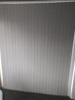 Beige kunststof verticale lamellen met rails, Huis en Inrichting, Stoffering | Gordijnen en Lamellen, Ophalen, Gebruikt, 100 tot 150 cm