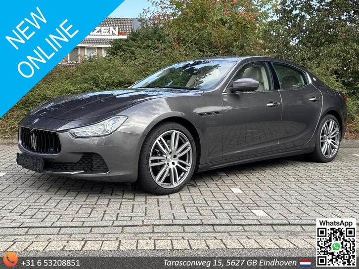 Maserati Ghibli 3.0 V6 D | Uitlaat soundbox | Harman/Kardon, Auto's, Maserati, Bedrijf, Te koop, Ghibli, ABS, Airbags, Airconditioning