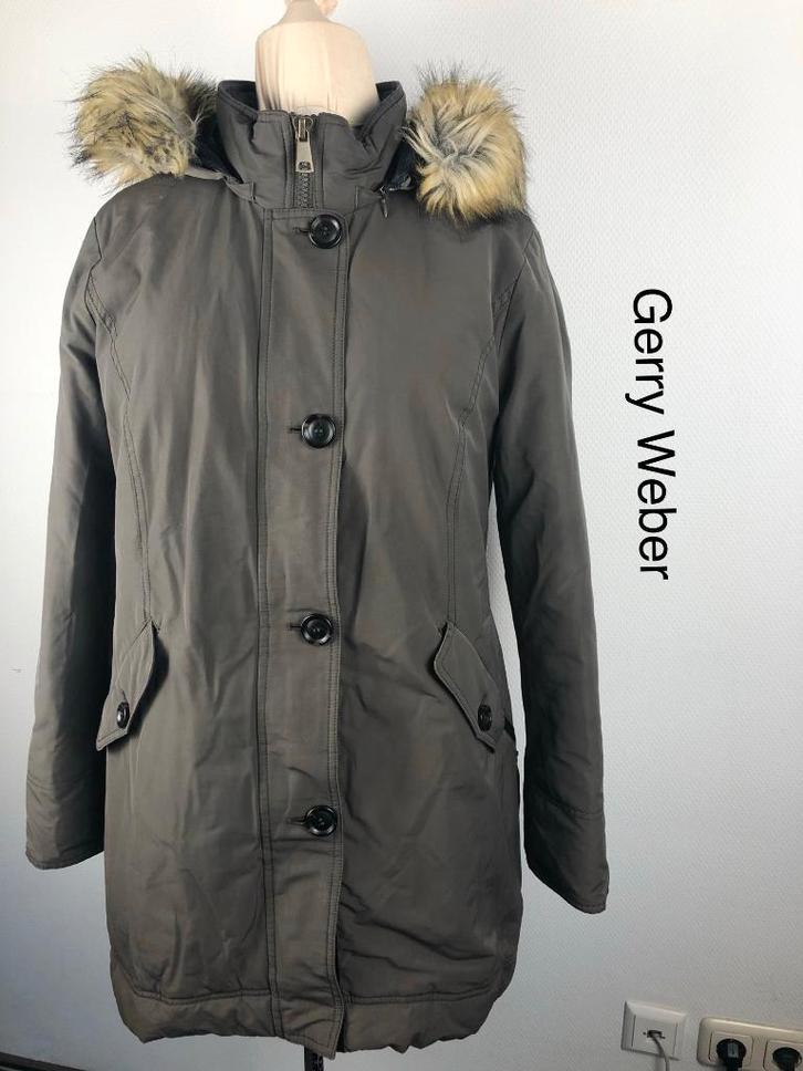 Gerry Weber Winterjas  {mt: 42} 6340-26, Kleding | Dames, Jassen | Winter, Zo goed als nieuw, Maat 38/40 (M), Bruin, Ophalen of Verzenden