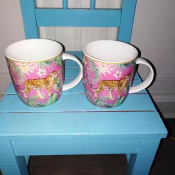 Bekers met panter print Siaki 2 stuks beschikbaar voor biedingen