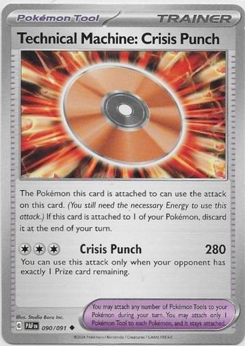 Paldean Fates,  TM: Crisis Punch [uncommon] 90/91 beschikbaar voor biedingen