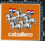 Sticker: Caballero (1), Ophalen of Verzenden, Zo goed als nieuw, Bedrijf of Vereniging