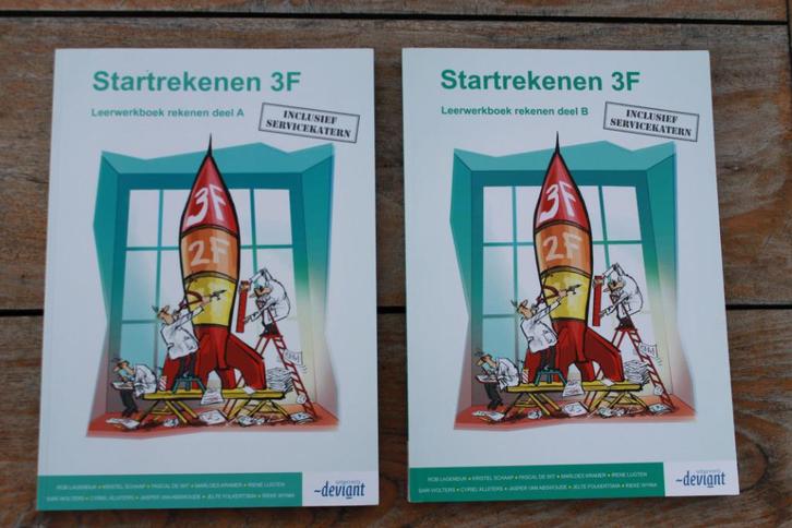 Nieuwe schoolboeken Startrekenen 3F MBO deel A + B, Boeken, Schoolboeken, Nieuw, Overige vakken, VMBO, Ophalen of Verzenden