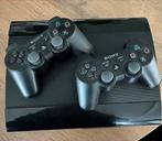PS3 slim + 2 controllers, Met 2 controllers, 160 GB, Zo goed als nieuw, Ophalen