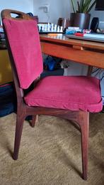 Vintage Teakhouten Mid Century Stoel Deens Design, Huis en Inrichting, Stoelen, Ophalen, Gebruikt, Bruin, Eén